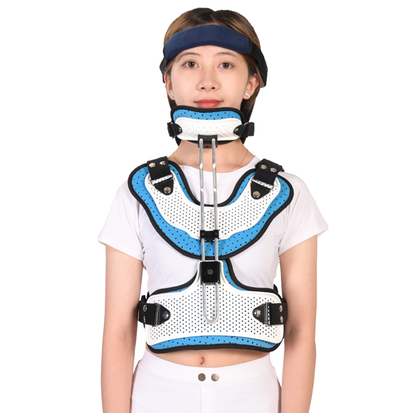 Adjustable head neck and chest orthosis Cervicothoracic orthosis for head and neck support Fracture fixation cervical spine device