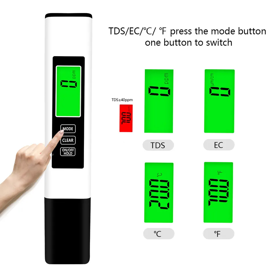 Water quality tester, household water measuring pen, tap water testing instrument, testing pen