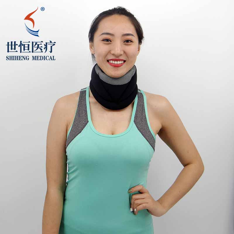 Elastic soft foam cervical support brace