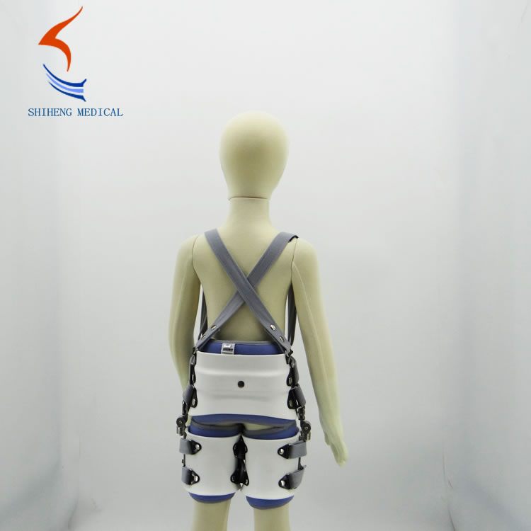 Adjustable child hip abduction support brace